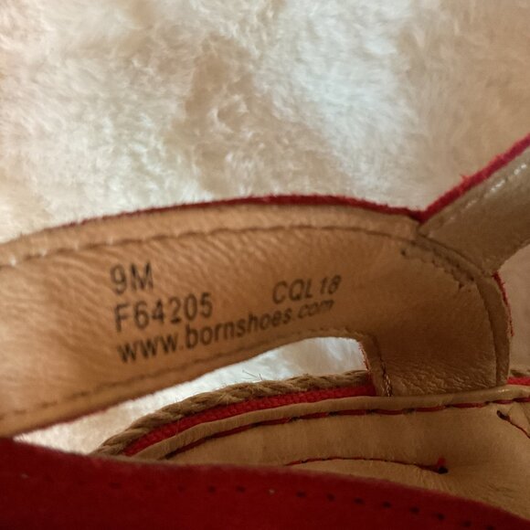 Born suede leather wedge espadrilles women's size 9 - Picture 6 of 7